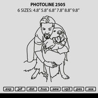 Photoline 2505 Embroidery File 6 sizes