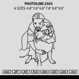 Photoline 2505 Embroidery File 6 sizes