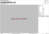Detain Aquatics V1 Embroidery File 4 size