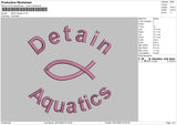 Detain Aquatics Embroidery File 4 size