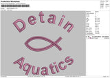 Detain Aquatics Embroidery File 4 size