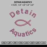 Detain Aquatics Embroidery File 4 size