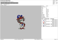 D Tiger Puff Embroidery File 6 sizes