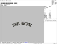Devine Feminine Embroidery File 4 size
