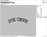 Devine Feminine Embroidery File 4 size