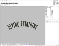 Devine Feminine Embroidery File 4 size