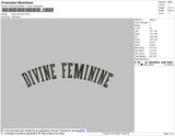 Devine Feminine Embroidery File 4 size