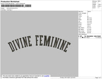 Devine Feminine Embroidery File 4 size