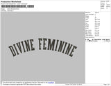 Devine Feminine Embroidery File 4 size