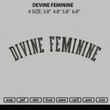 Devine Feminine Embroidery File 4 size
