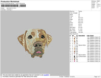 Dog Head V3 Embroidery File 4 size