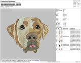 Dog Head V3 Embroidery File 4 size