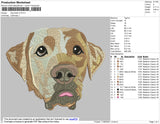 Dog Head V3 Embroidery File 4 size