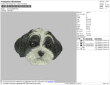 Dog Head 011 Embroidery File 4 size