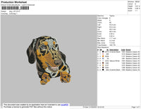 Dog V16 Embroidery File 4 size