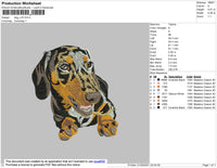 Dog V16 Embroidery File 4 size