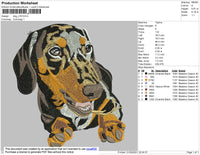 Dog V16 Embroidery File 4 size