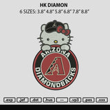 Hk Diamon Embroidery File 6 sizes