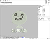 Diejobu Embroidery File 4 size