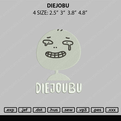 Diejobu Embroidery File 4 size