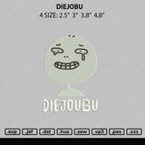 Diejobu Embroidery File 4 size