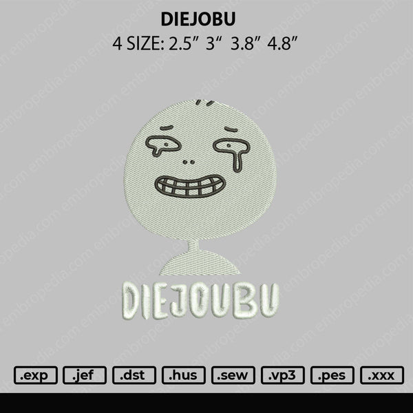Diejobu Embroidery File 4 size