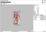 Dietcoke Bow Embroidery File 6 sizes