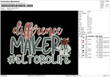 Difference Embroidery File 6 sizes