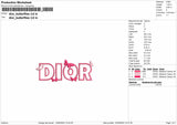 D Pink Butterflies Embroidery File 6 sizes