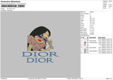 Dior Dior Leoprad Embroidery File 4 Size