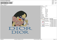 Dior Dior Leoprad Embroidery File 4 Size