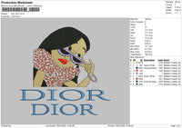 Dior Dior Leoprad Embroidery File 4 Size