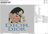 Dior Dior Leoprad Embroidery File 4 Size