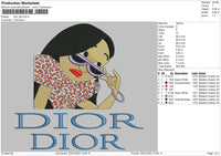 Dior Dior Leoprad Embroidery File 4 Size