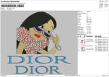 Dior Dior Leoprad Embroidery File 4 Size