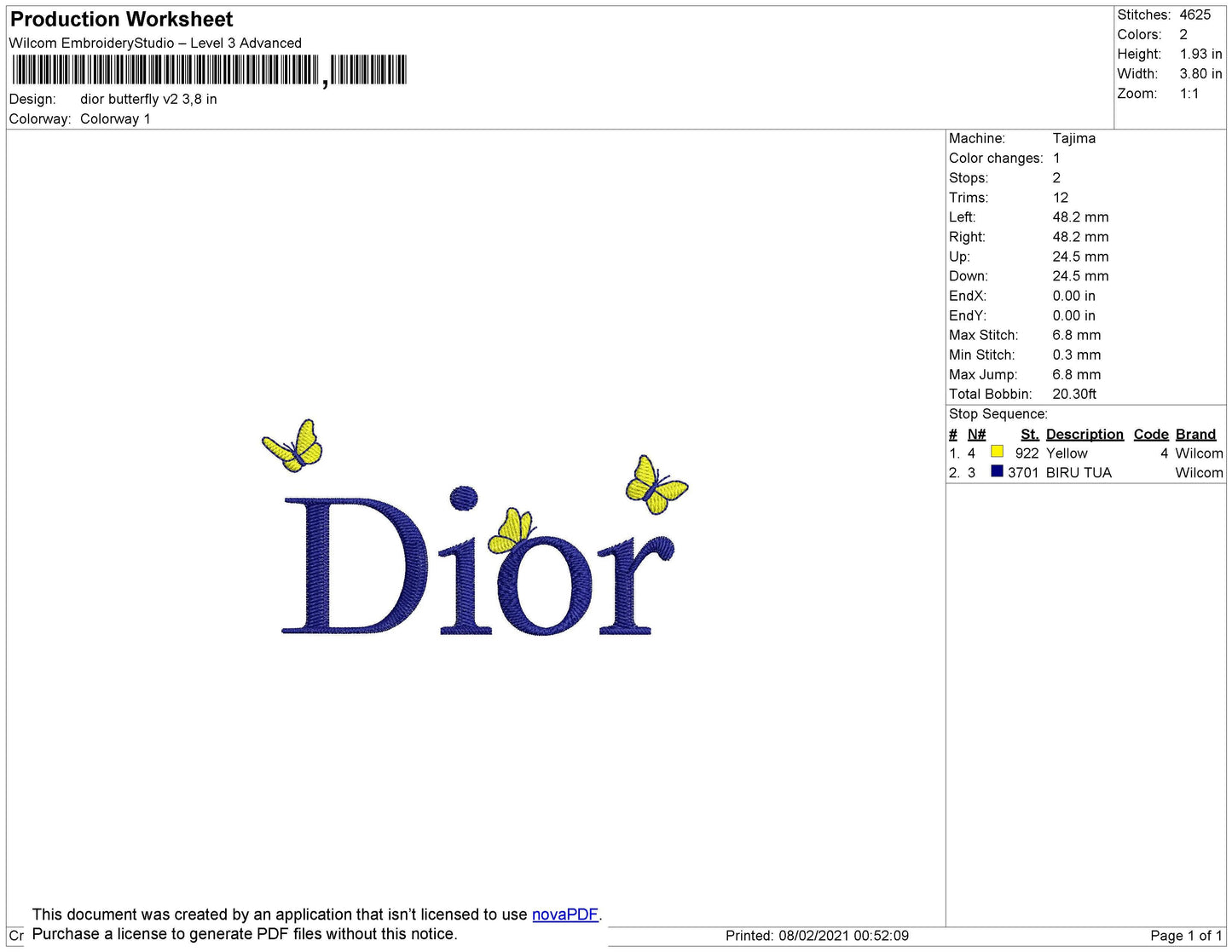 Dior Butterfly v2