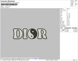Dior BW Embroidery File 4 size