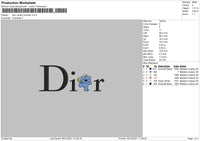Dior Cookie Monster Embroidery File 4 size
