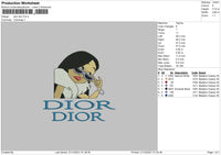 Dior Dior Embroidery File 4 size