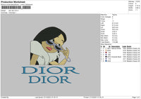 Dior Dior Embroidery File 4 size