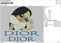 Dior Dior Embroidery File 4 size