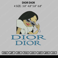 Dior Dior Embroidery File 4 size
