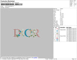 Dior Flowers 002 Embroidery File 4 size