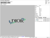 Dior V5 Embroidery File 4 size