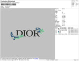 Dior V5 Embroidery File 4 size