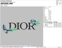 Dior V5 Embroidery File 4 size
