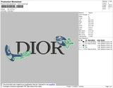 Dior V5 Embroidery File 4 size