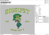 Disgust V2 Embroidery File 6 sizes