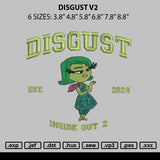 Disgust V2 Embroidery File 6 sizes