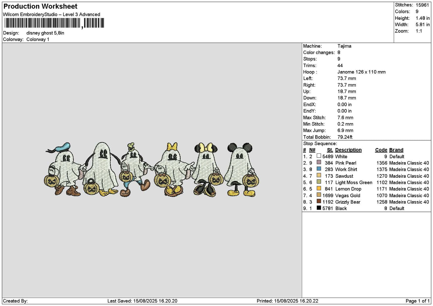 Ghosts 1508 Embroidery File 6 sizes